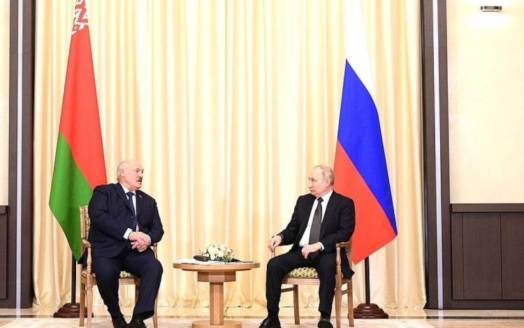 Aleksandr Łukaszenka oraz Władimir Putin