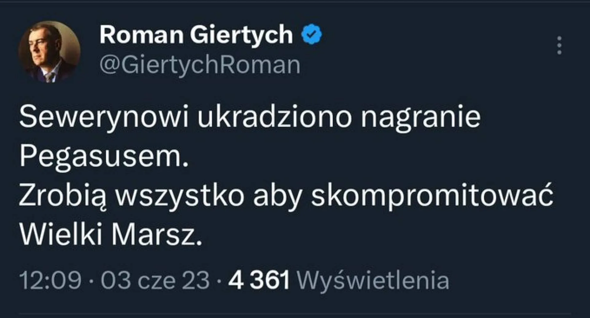 Pegasus usunął