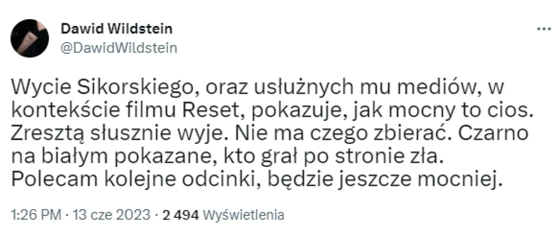 Słychać wycie