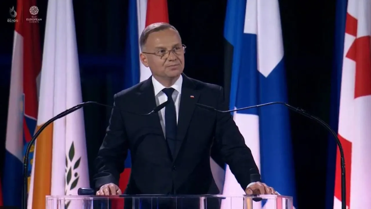 Prezydent RP Andrzej Duda oficjalnie otworzył Igrzyska Europejskie w Krakowie
