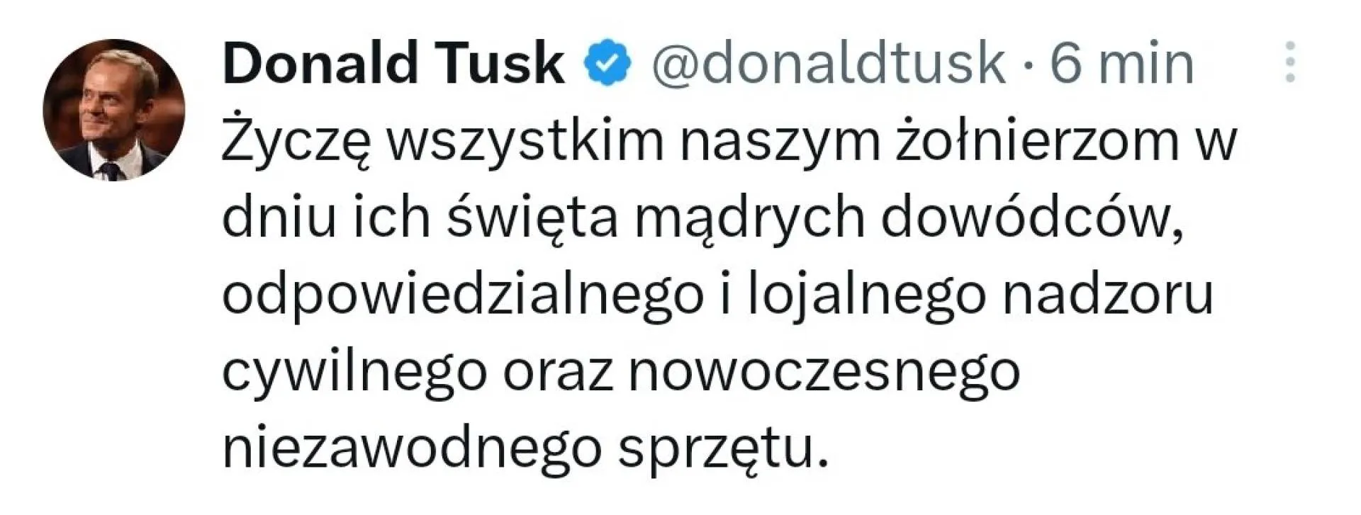 Donek życzy trzeciej kadencji
