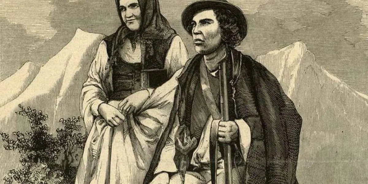 Krzeptowski z żoną/ Bronisław Podbielski, Public domain, via Wikimedia Commons