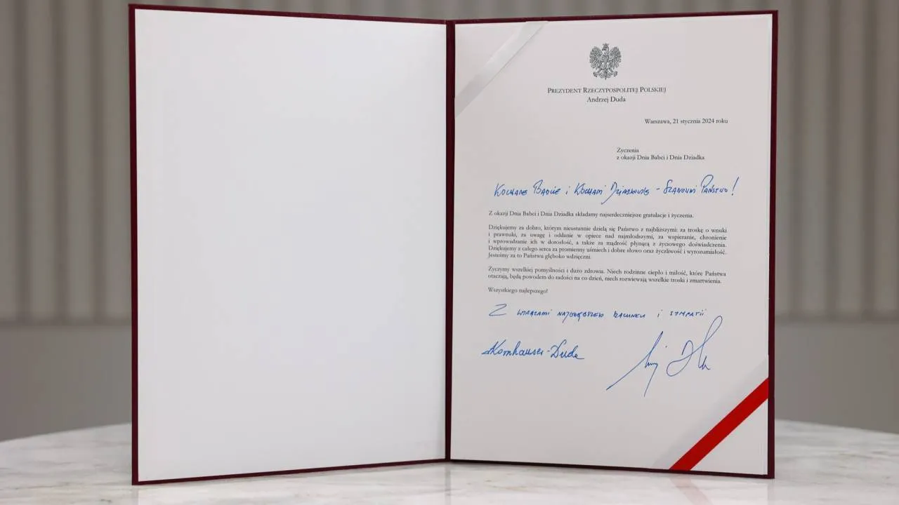 Dzień Babci i Dzień Dziadka 2024. Życzenia pary prezydenckiej. "Dziękujemy za dobro"