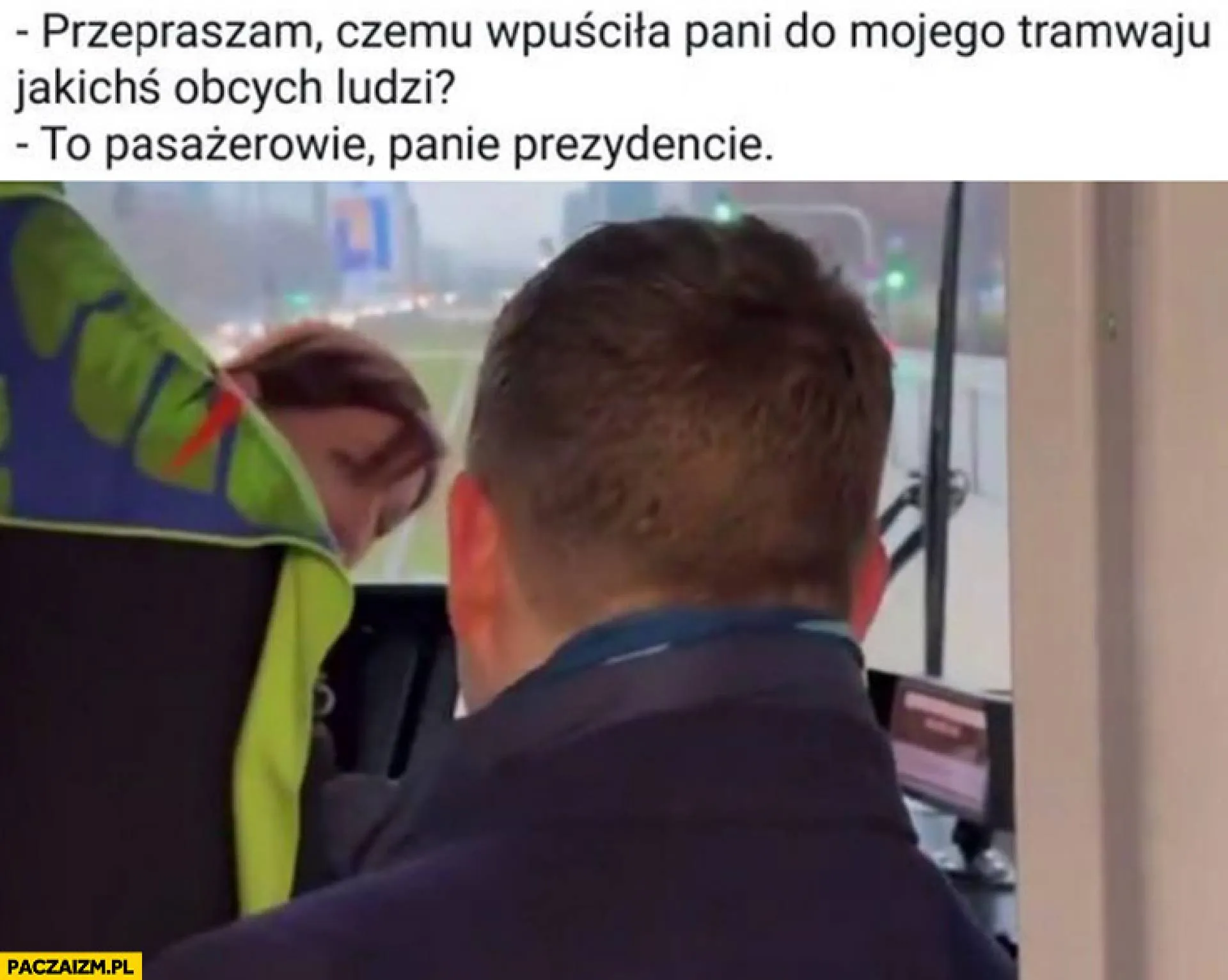 Szok w tramwaju