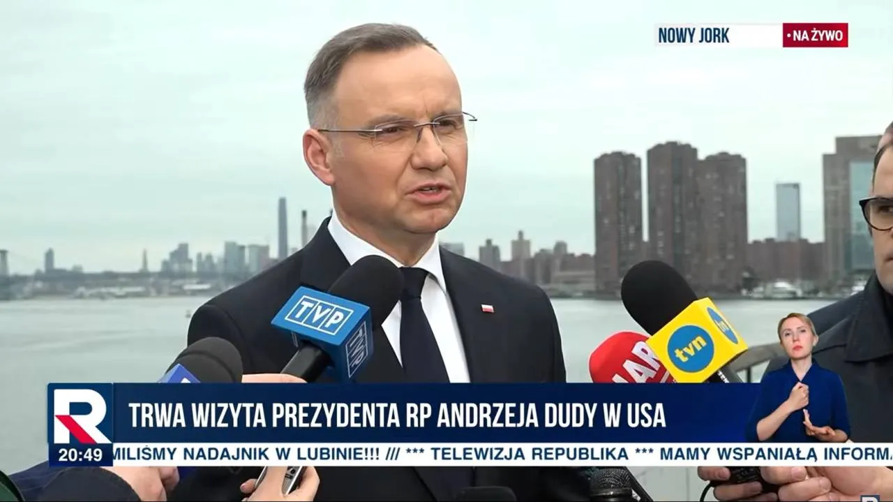 Prezydent podsumował pierwsze spotkania w Nowym Jorku. „Najważniejszym tematem kwestia bezpieczeństwa“