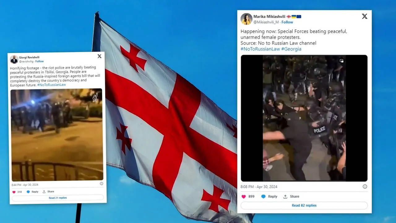 Protesty w Gruzji. Doszło do starć z policją [WIDEO]