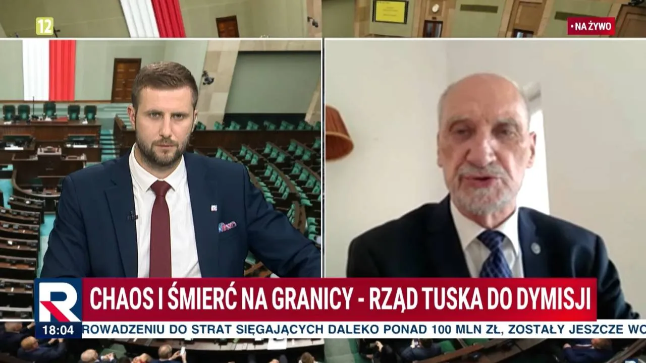 „To odpowiedzialność Tuska i całej tej formacji“. Macierewicz: Dymisja rządu to kwestia bezpieczeństwa RP