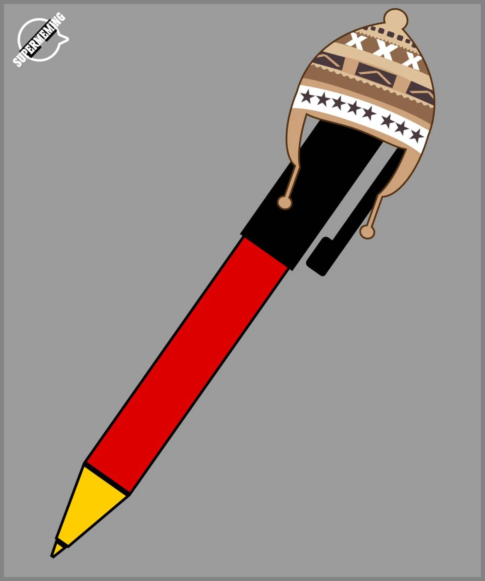 Uśmiechnięty dlugopis