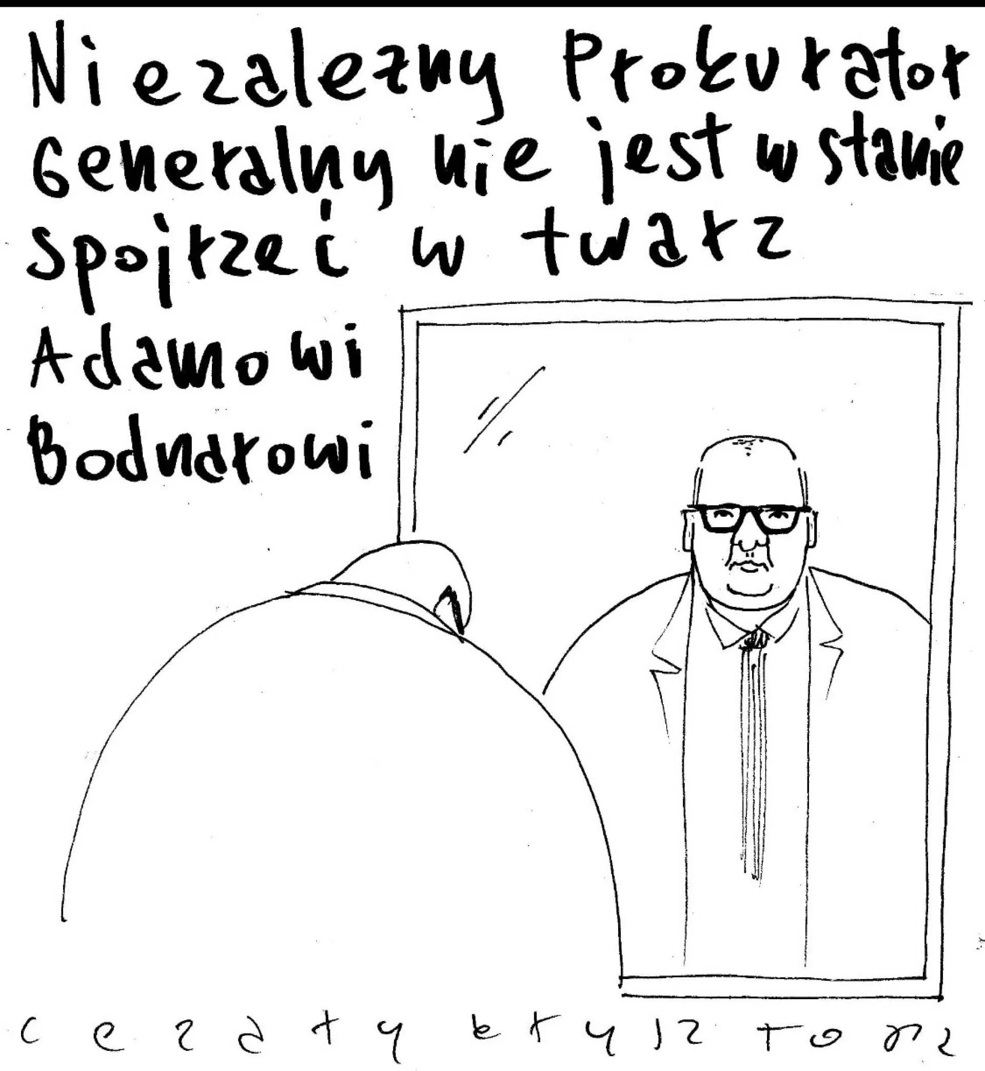 W lustrze
