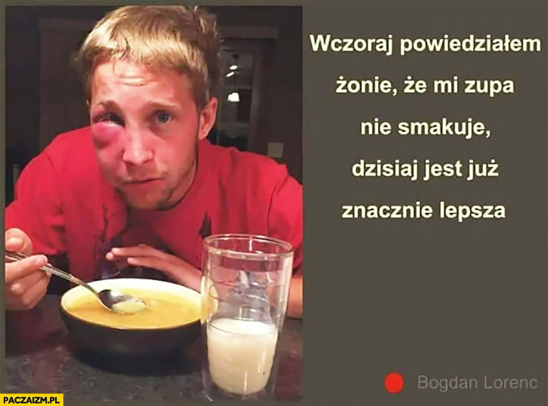 Zupa był za słona