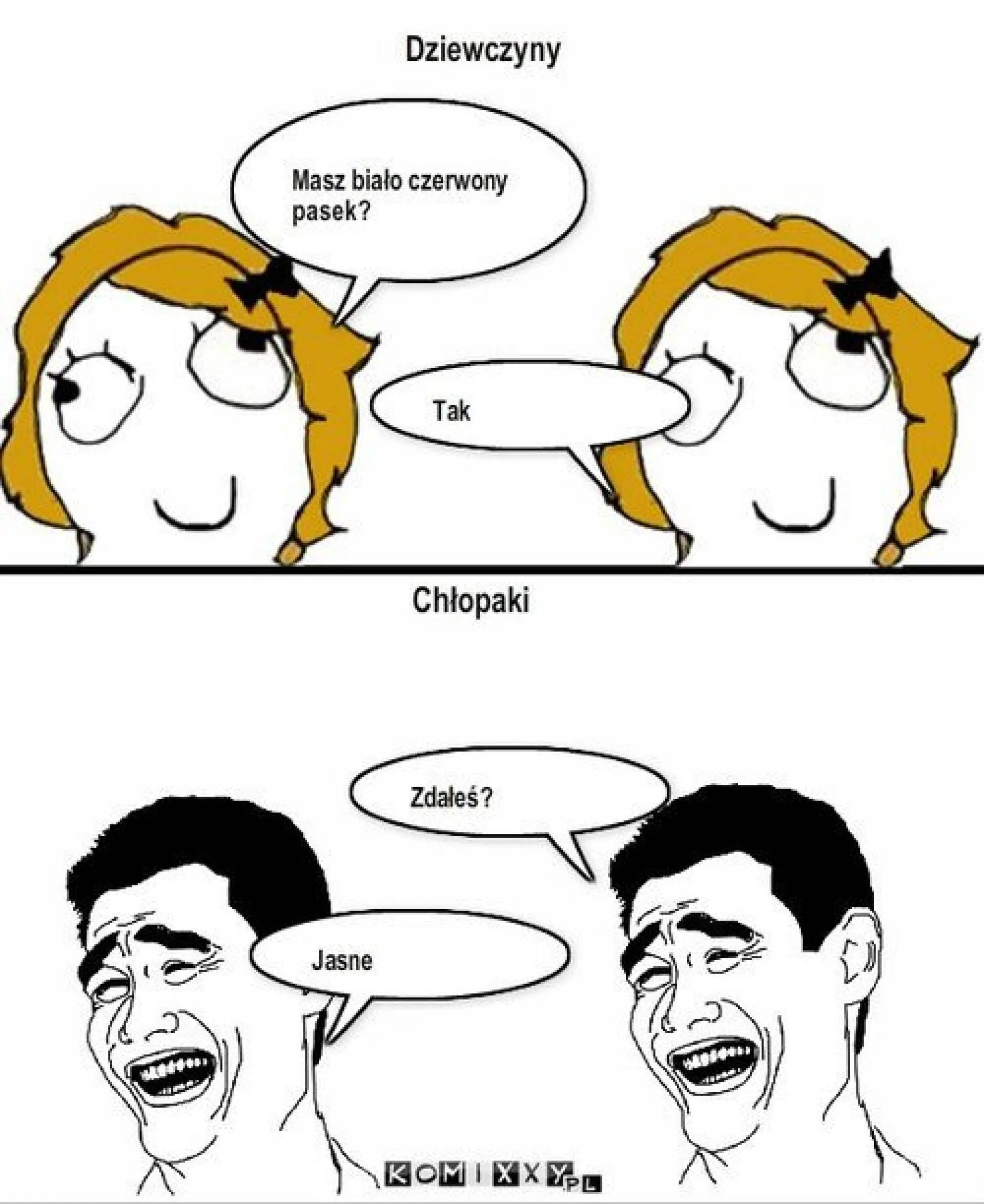 Dziewczyny vs chłopaki