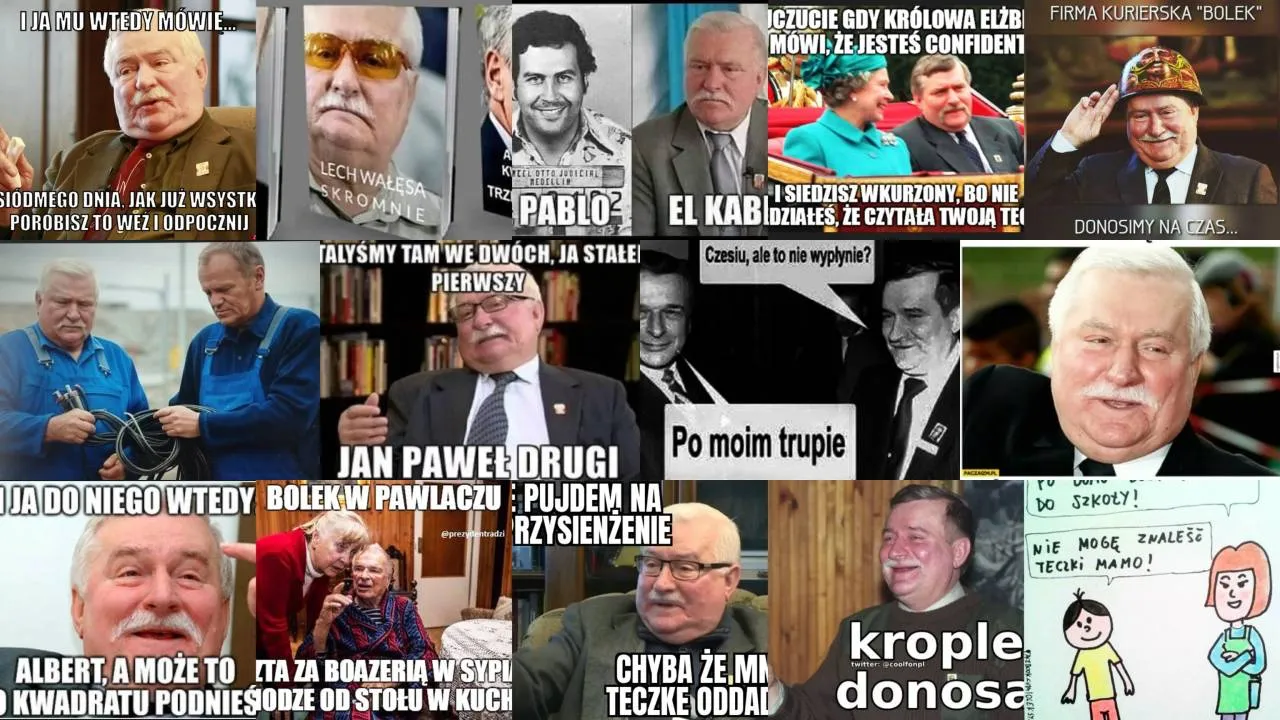 Te memy są hitem internetu! Lech Wałęsa czy Bolek? Uśmiech gwarantowany