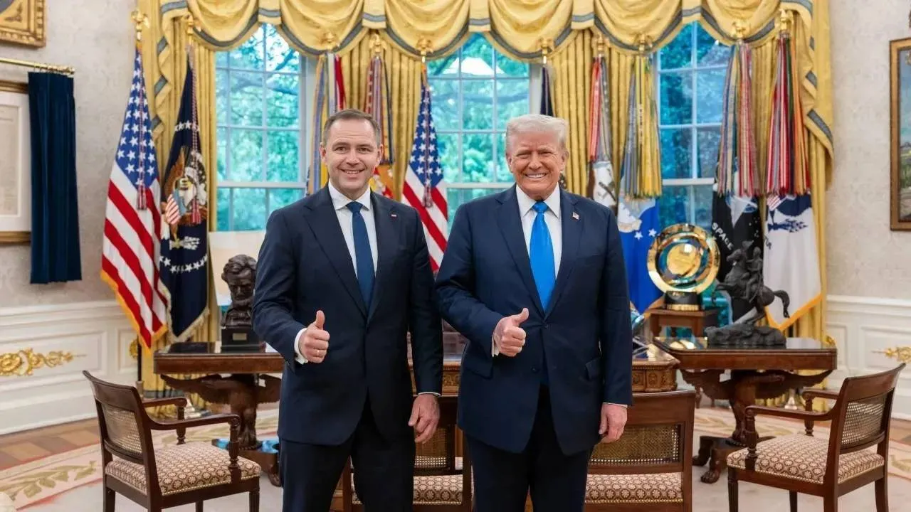 Karol Nawrocki i Donald Trump