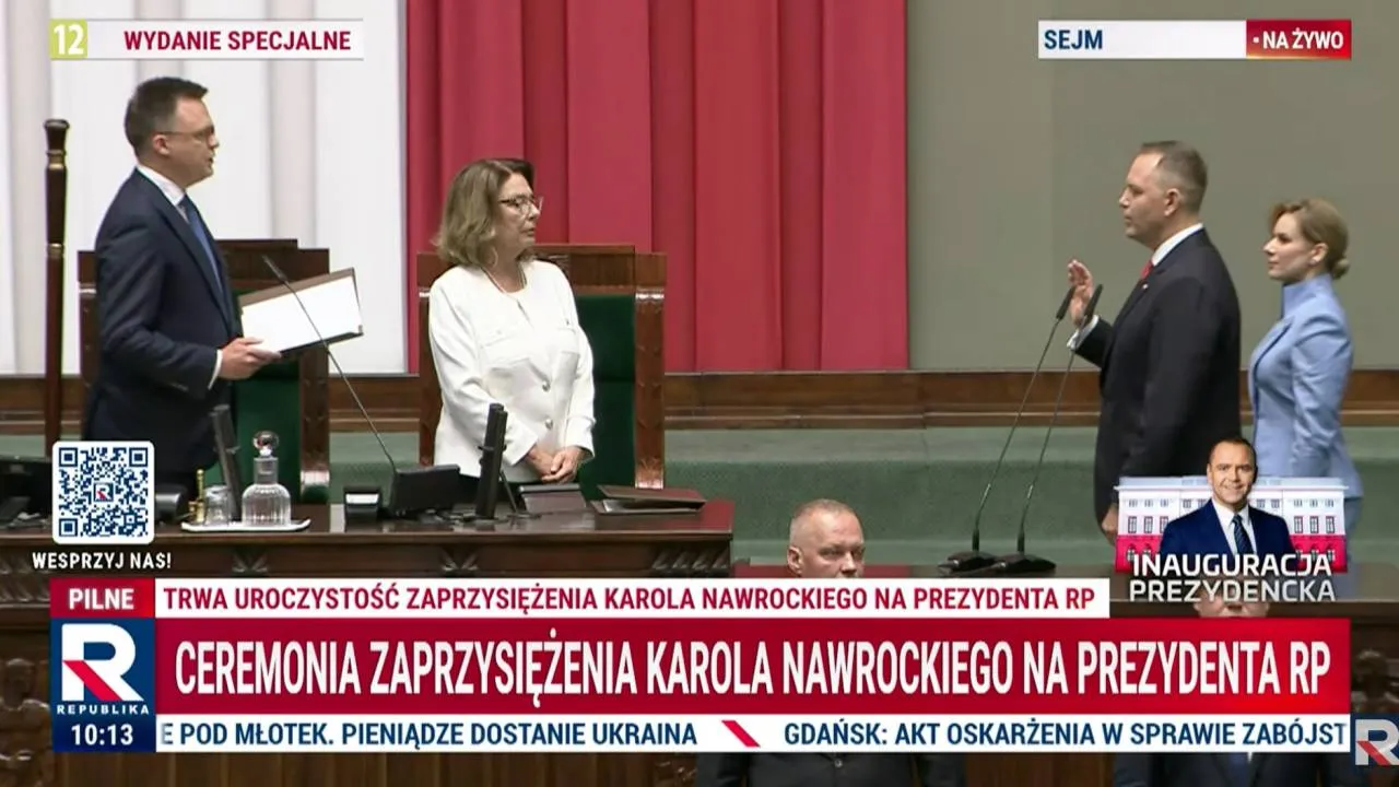 Karol Nawrocki złożył przysięgę w Sejmie RP