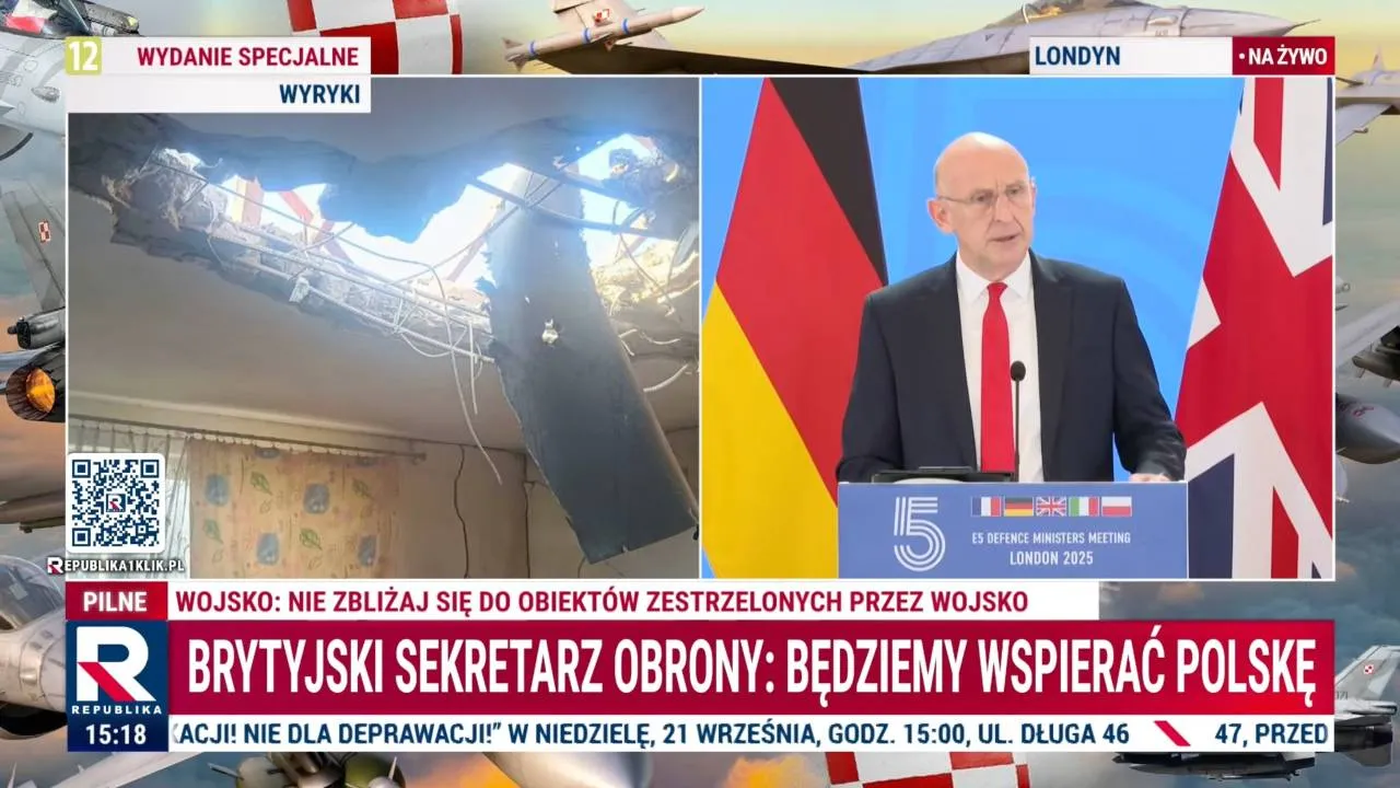 Minister obrony Wielkiej Brytanii: będziemy zdecydowanie wspierać Polskę. Nie zostawimy jej samej