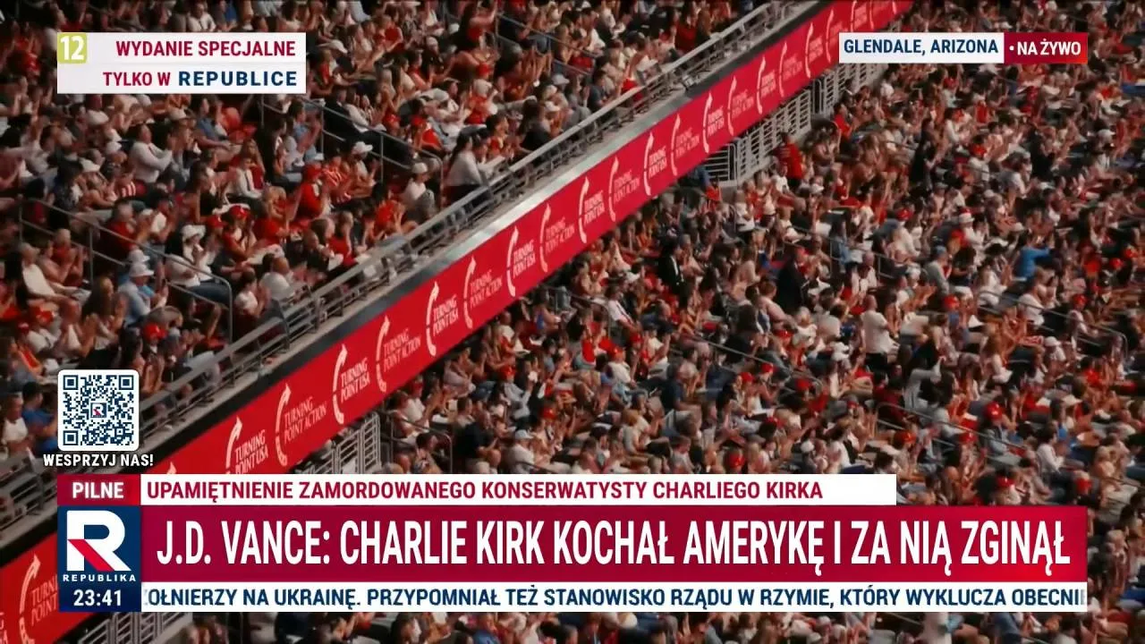 Upamiętnienie zamordowanego konserwatysty Charliego Kirka