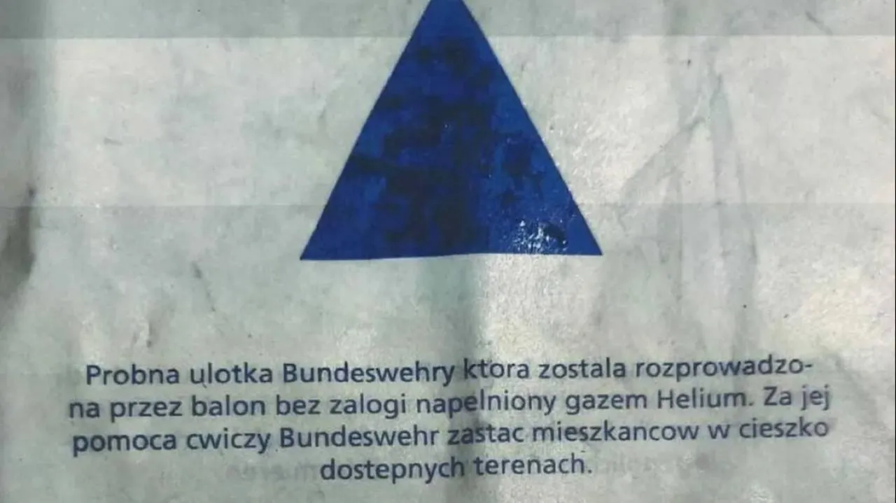 Dziwne ulotki nad Ziemią Lubuską. Okazało się, że... zrzuciła je niemiecka Bundeswehra