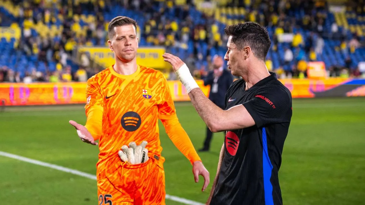 Wojciech Szczęsny i Robert Lewandowski