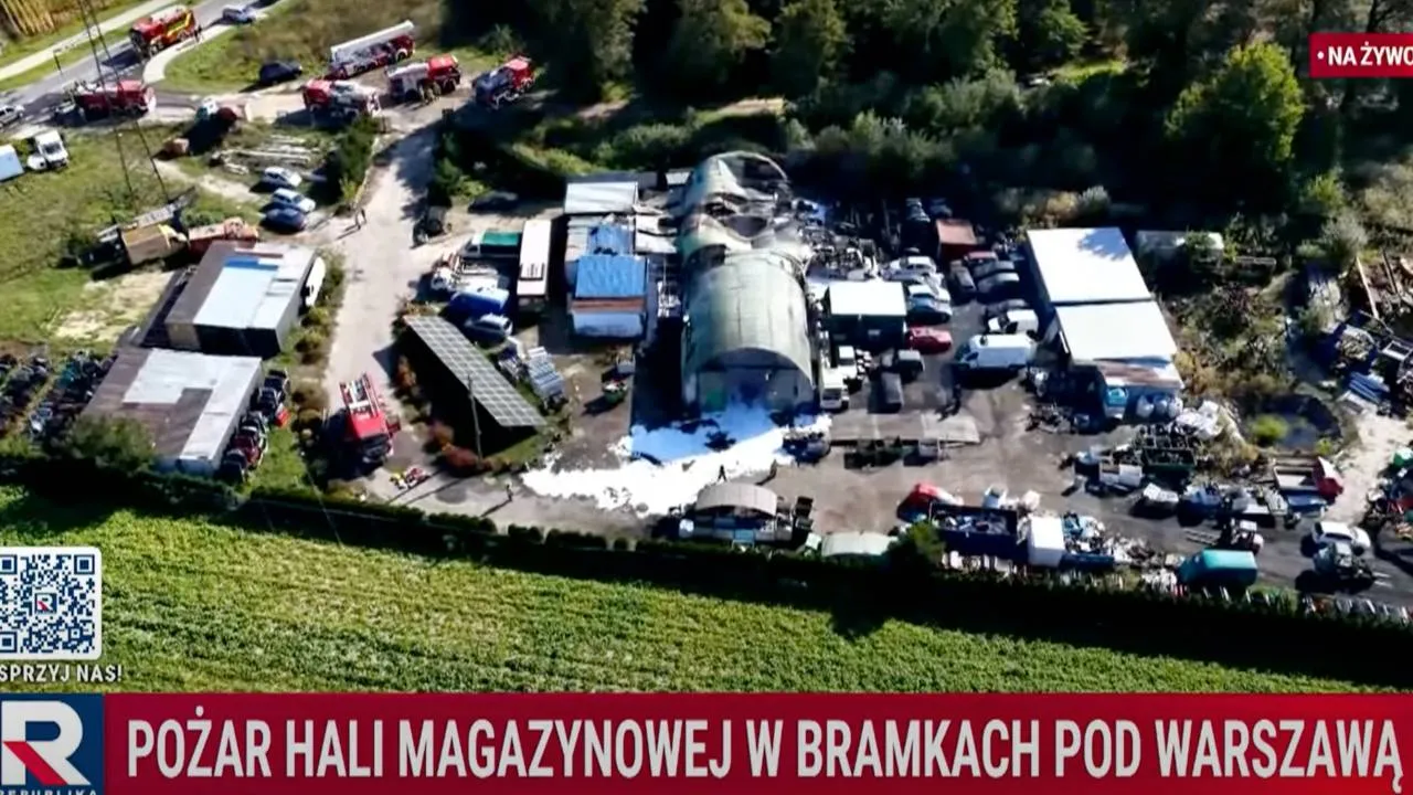 Kolejny pożar na Mazowszu. Tym razem w ogniu stanęła hala magazynowa