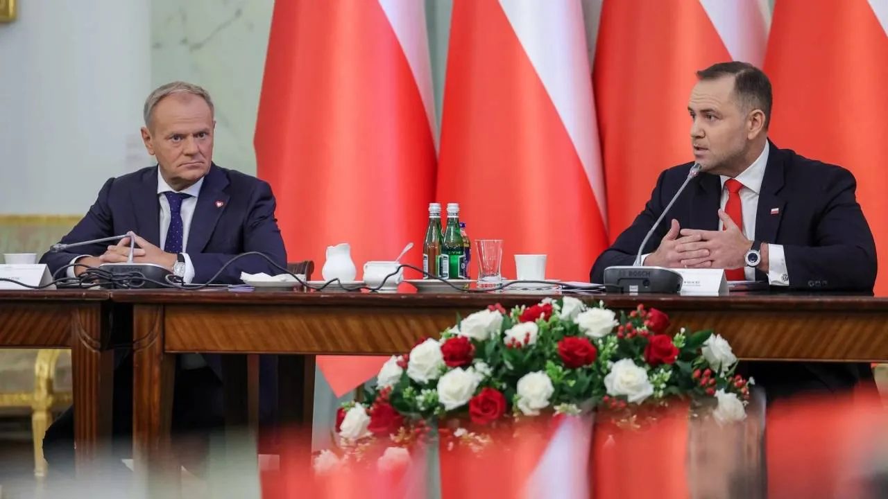Donald Tusk i Karol Nawrocki