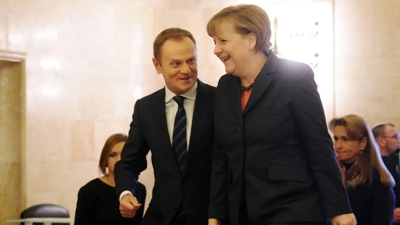Donald Tusk i Angela Merkel