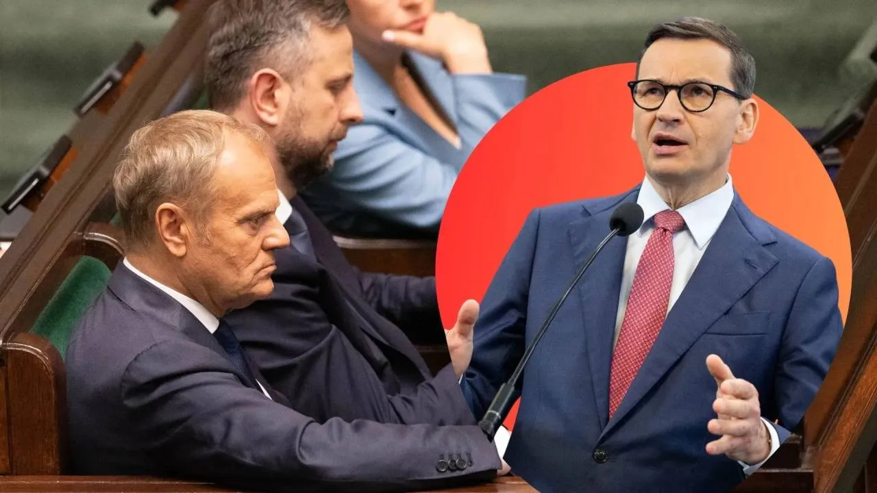 Morawiecki ostro o Tusku: Siedzi w swojej willi premiera i pali cygaro, nie robiąc nic