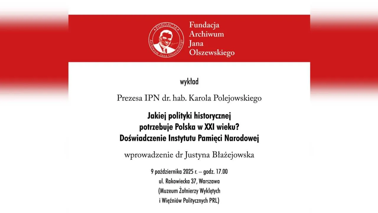 Spotkanie z Prezesem IPN w Warszawie [SZCZEGÓŁY]