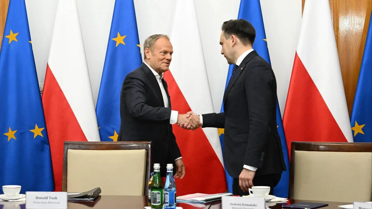 Andrzej Domański i Donald Tusk