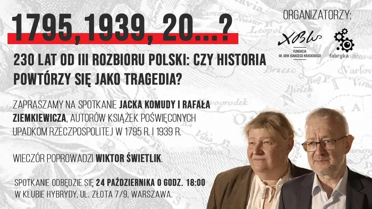 Spotkanie z Rafałem Ziemkiewiczem i Jackiem Komuda w piątek o 18.00 w Hybrydach