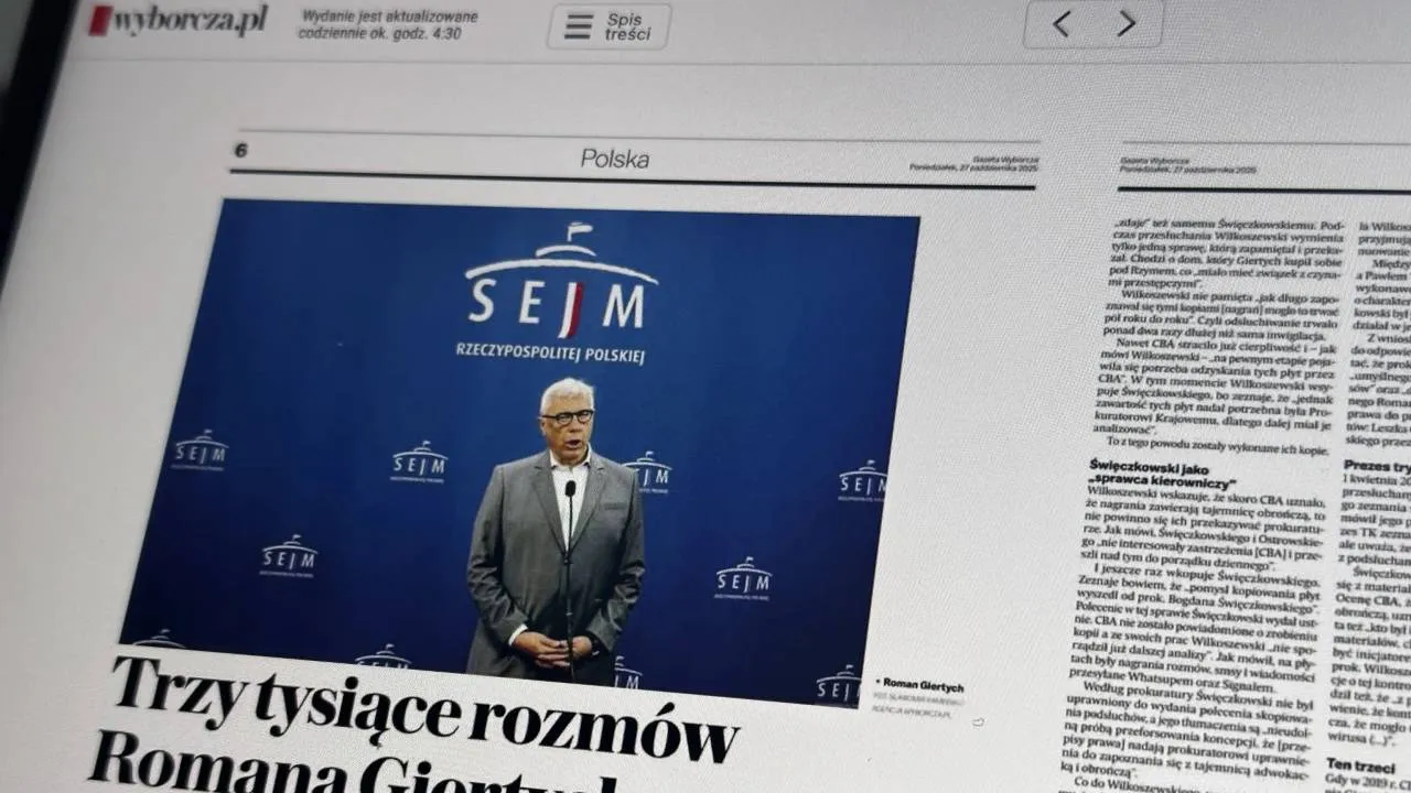 Przeciek z prokuratury i rządu do Czuchnowskiego? Były funkcjonariusz CBA składa zawiadomienie