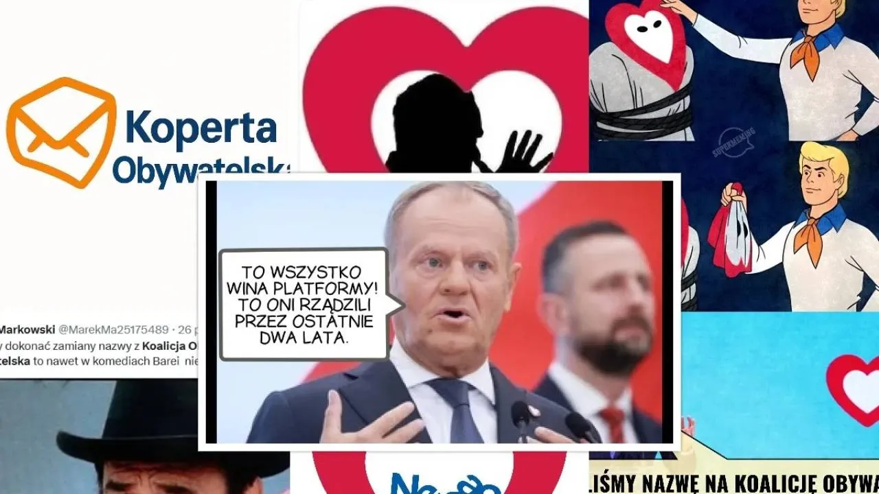 Rebranding? Nowa partia Tuska to... Koalicja Obywatelska. ZOBACZ MEMY