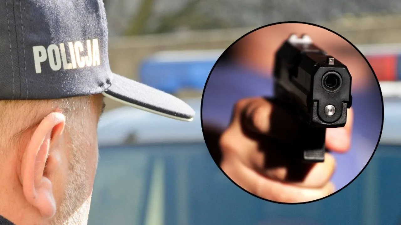 Policyjna obława po strzałach na leśnej drodze! Są ranni