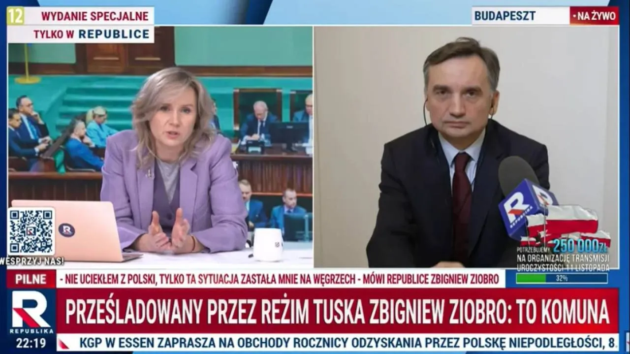 "Tu nie chodzi o prawo, ale o interesy Tuska". Zbigniew Ziobro: premier przesądził, że będę aresztowany