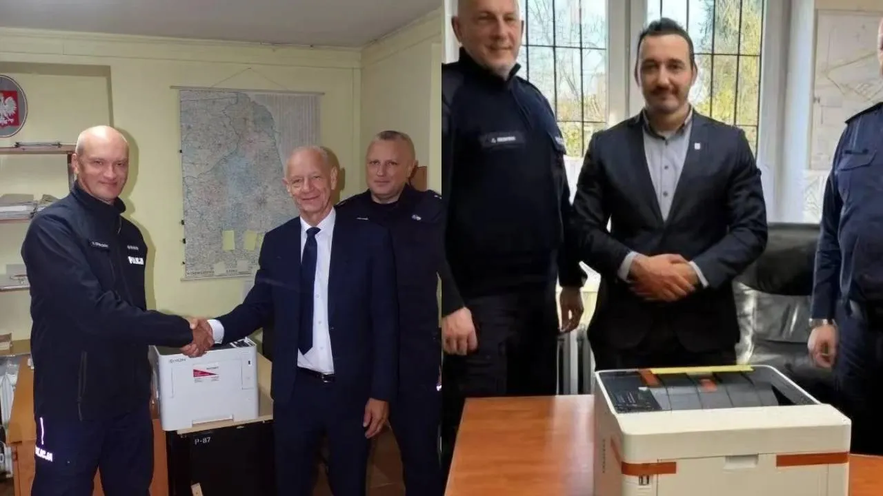 Rewolucja cyfrowa, czyli uroczyste przekazanie... drukarki. "Miś na miarę naszych możliwości"