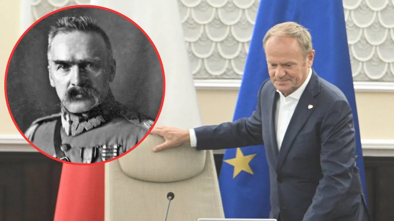 Drugi raz w ciągu dwóch dni. Tusk znowu porównał się do... Piłsudskiego!