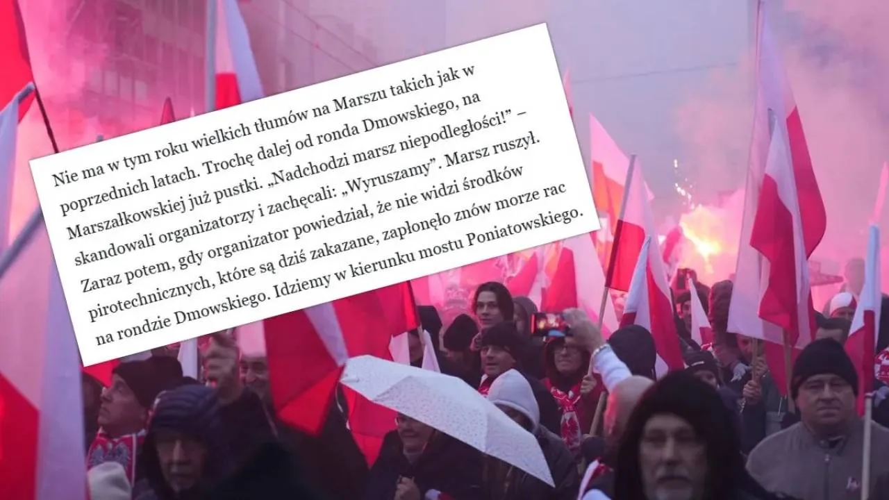 Jak obrzydzić Polakom świętowanie, czyli Marsz Niepodległości w uniwersum "Wyborczej"