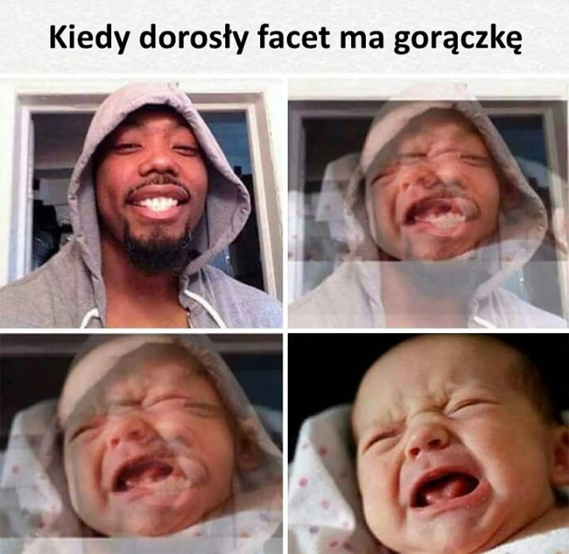 Dorosły z gorączką
