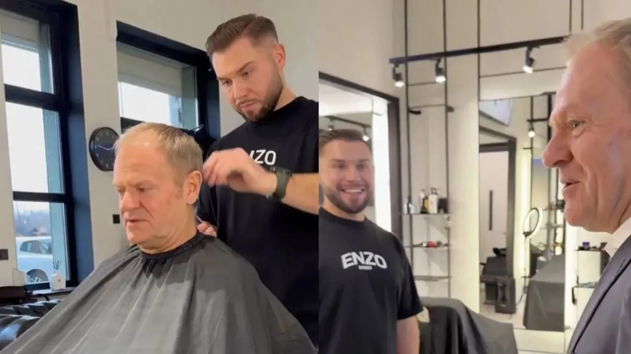 Tusk ubrał garnitur i poszedł do barbera. "Żałosna próba ocieplania wizerunku"
