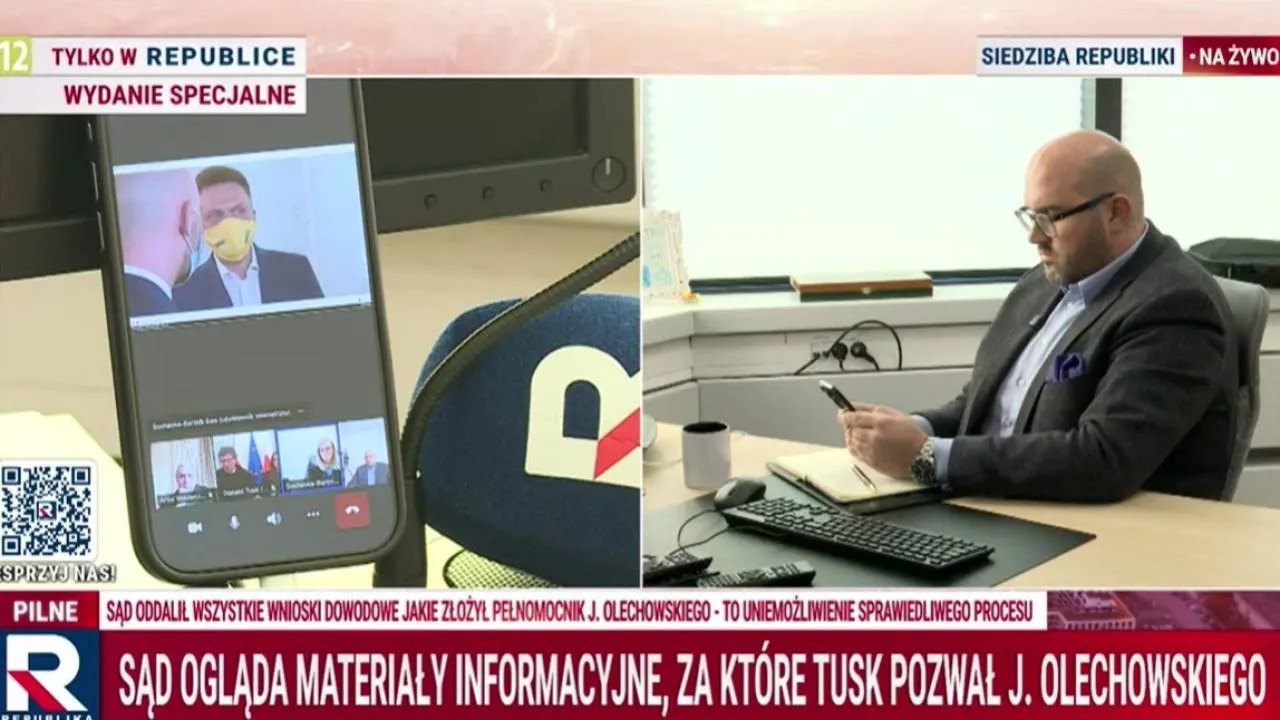 Tusk wytoczył proces Olechowskiemu ws. "für Deutschland" . Rachoń pokazał tymczasem dwa dokumenty