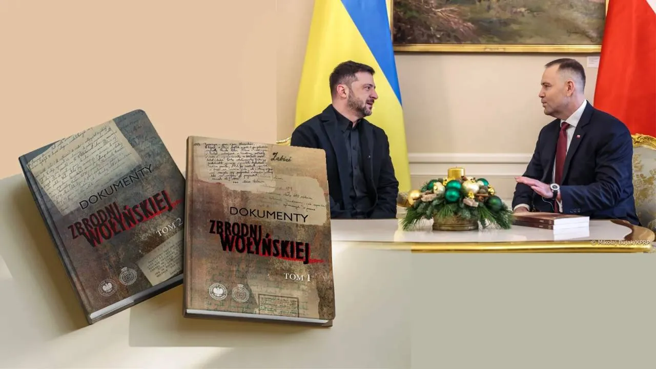 Nawrocki przekazał Zełenskiemu dokumenty o Zbrodni Wołyńskiej