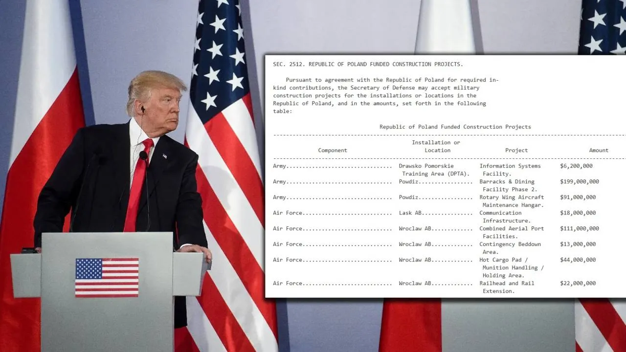 Polska przejmie finansowanie amerykańskich baz wojskowych w kraju? Trump podpisał kluczowy dokument