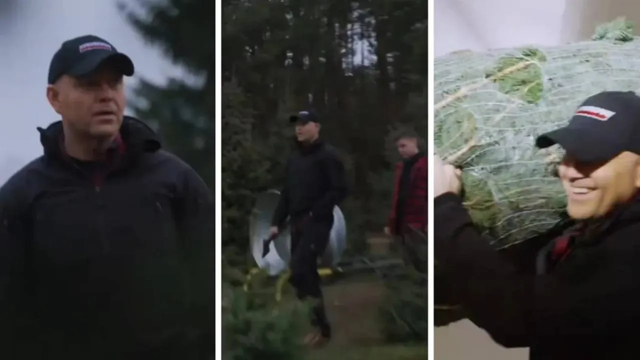 „Choinka sama się nie przyniesie”... Prezydenta w takiej odsłonie jeszcze nie widzieliście! [WIDEO]