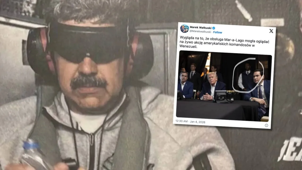 Korespondent Polskiego Radia w likwidacji podał zdjęcie z Trumpem. Kółkiem zaznaczył czarnoskórego mężczyznę