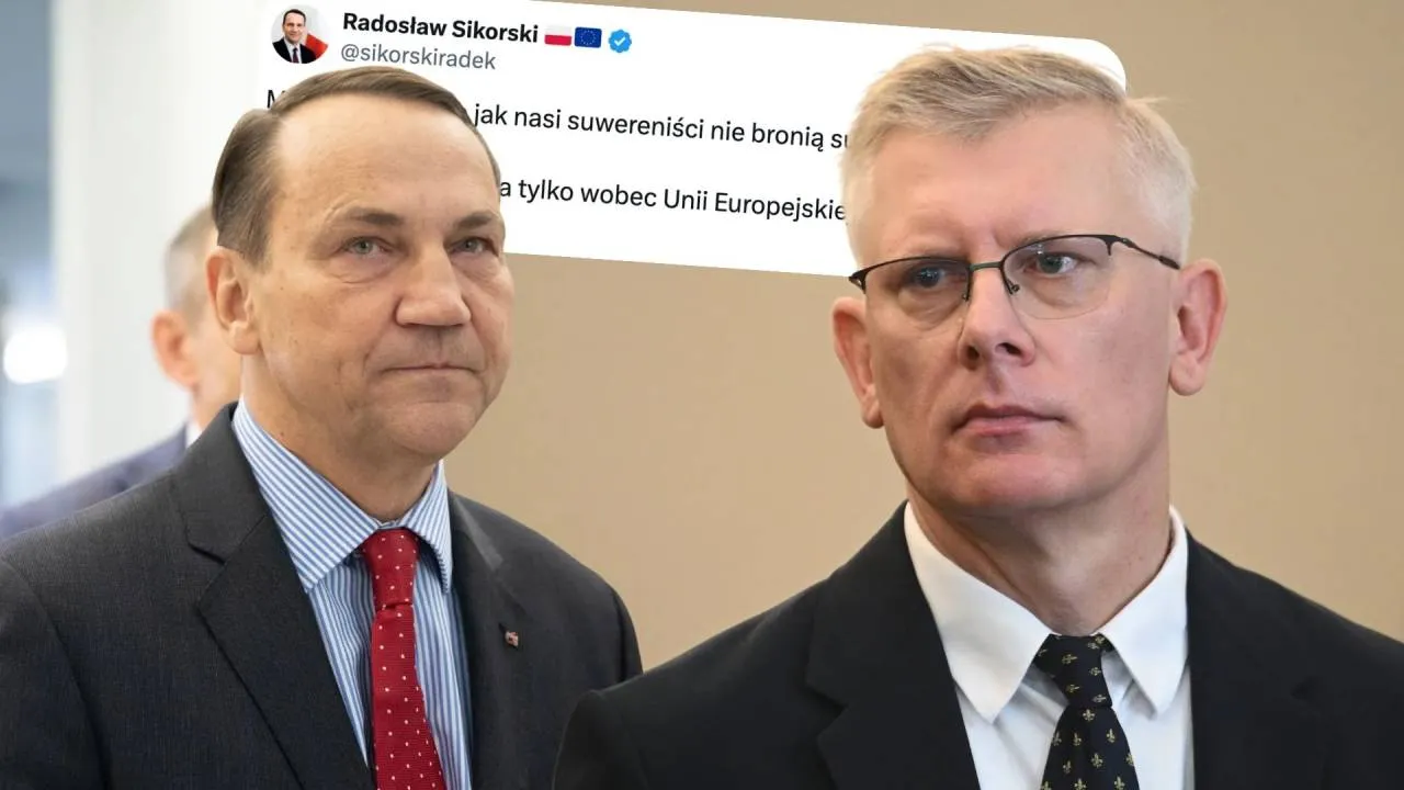 Zdumiewający wpis Sikorskiego. "Często szybciej pisze niż myśli" - przyznał Cenckiewicz. I przypomniał fakty