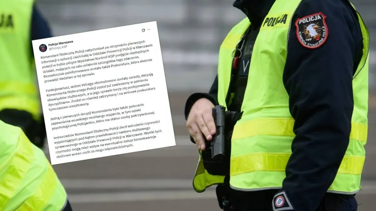 Policjant podejrzany o gwałt. Jest komunikat komendy o "czynnościach wyjaśniających"