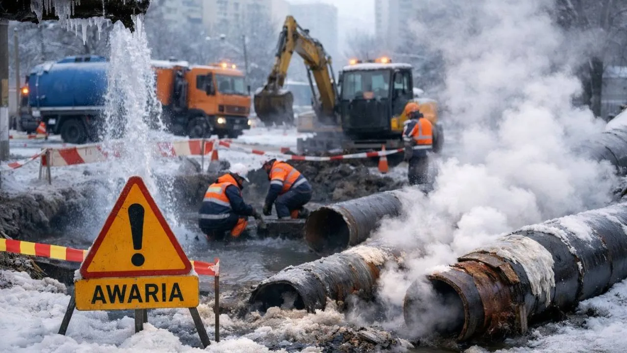 Silny mróz paraliżuje wielkie miasta. Brak wody i ogrzewania m.in. w Warszawie i Poznaniu
