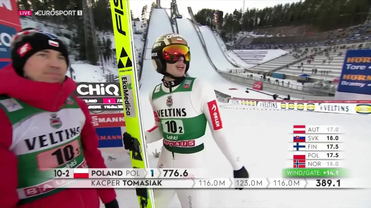 PŚ w skokach: Stoch i Tomasiak zajęli siódme miejsce w konkursie duetów