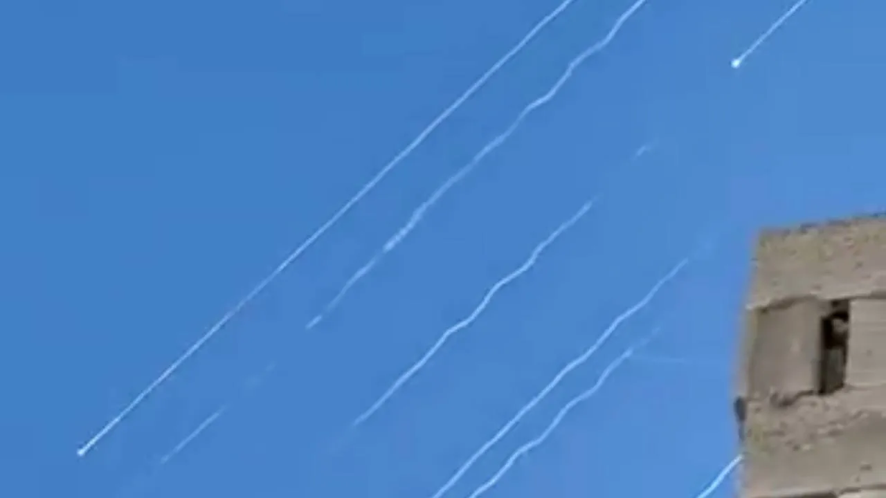 Irański atak rakietowy na Izrael