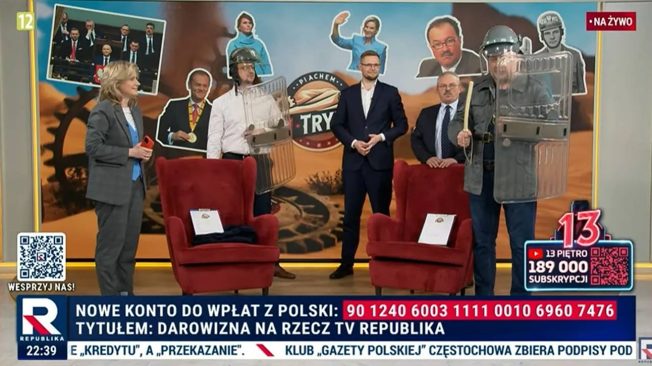 Bijatyka w studiu Republiki! „Jakubiak i Woś na glebę!”. Zaatakowali ich ludzie Tuska [WIDEO]