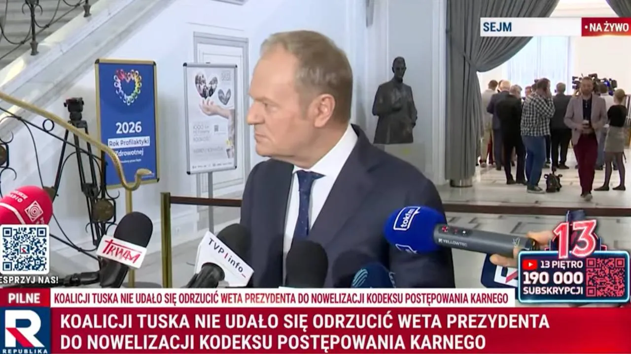 Tusk został zapytany o aferę pedofilską w KO